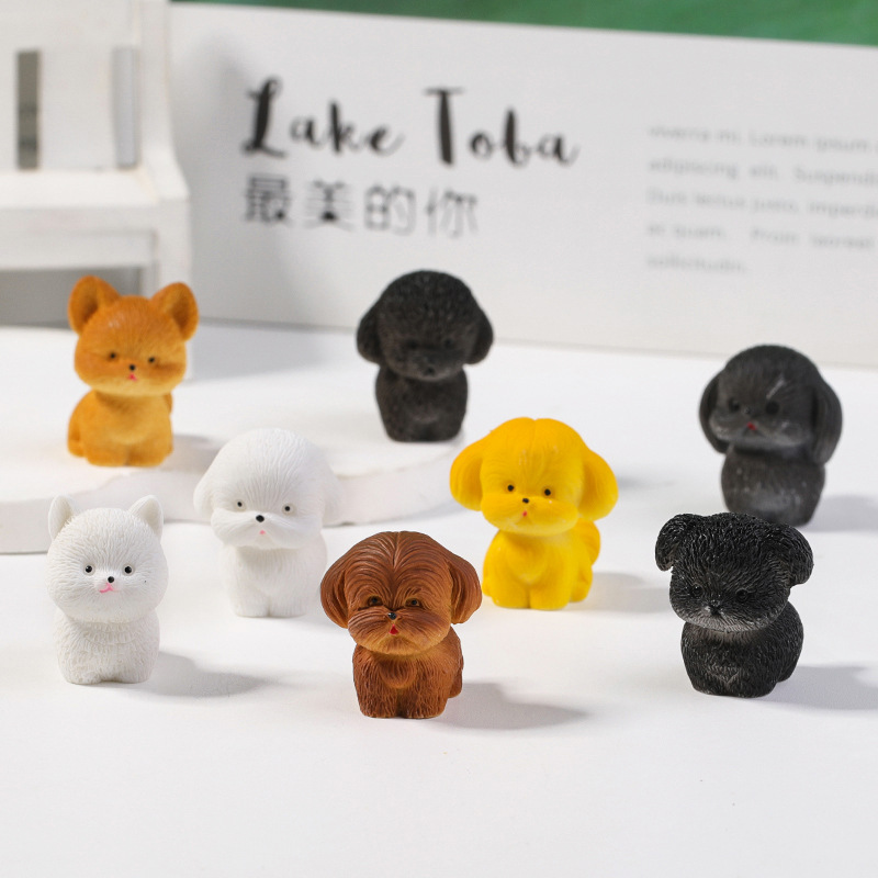 Photography Desk - Mini Figura de Perro de Dibujos