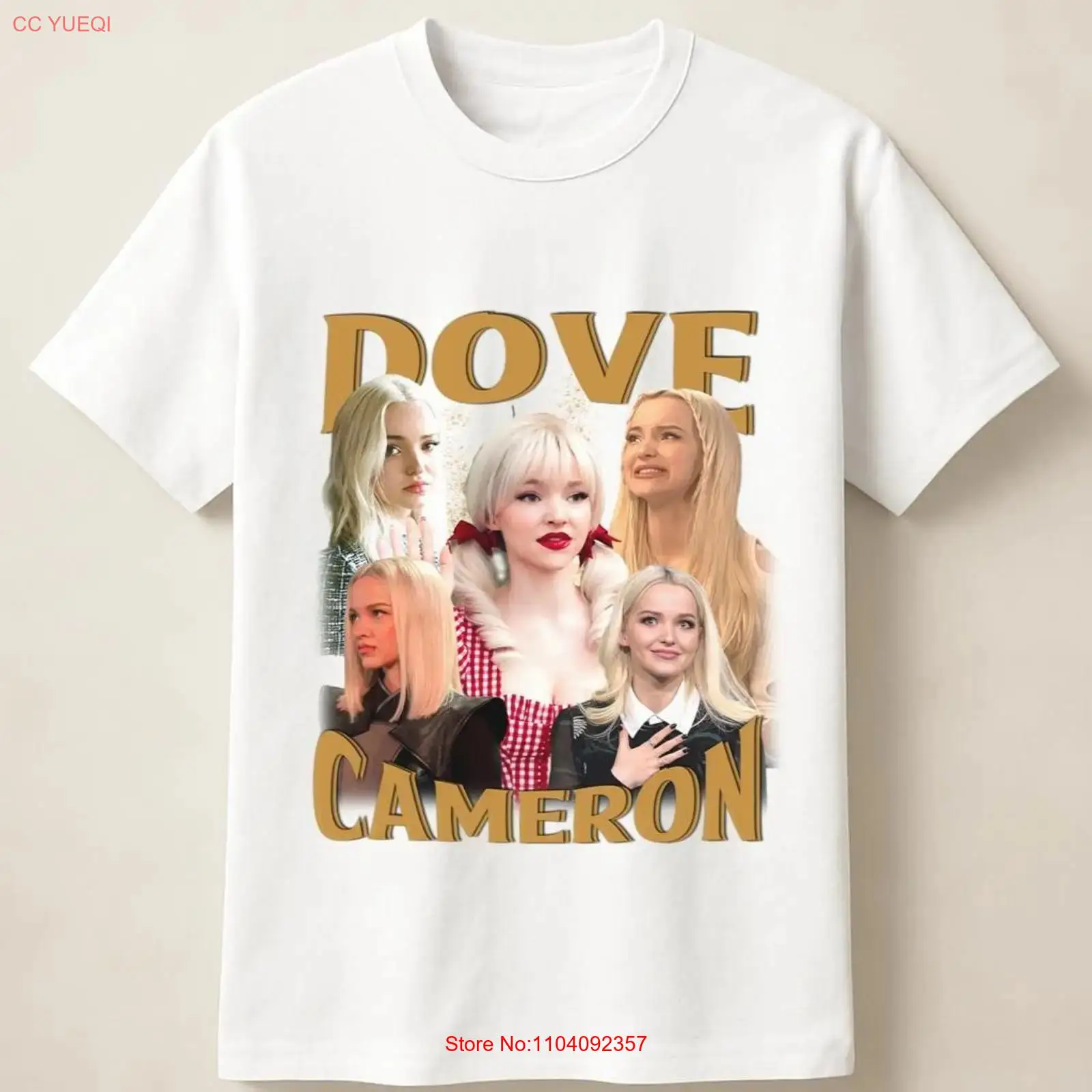 Photography Graphic Design - Camiseta Dove Cameron Soft Glow con