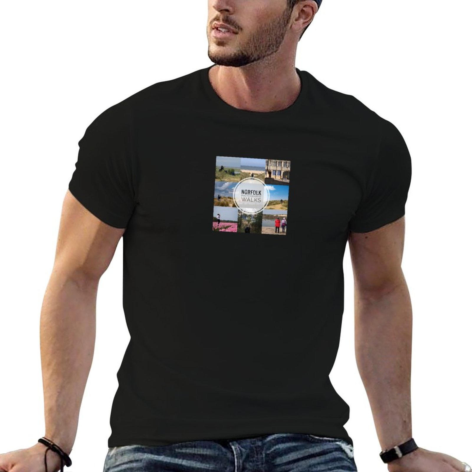 Photography Graphic Design - Camiseta Norfolk Photography Walks para hombre,