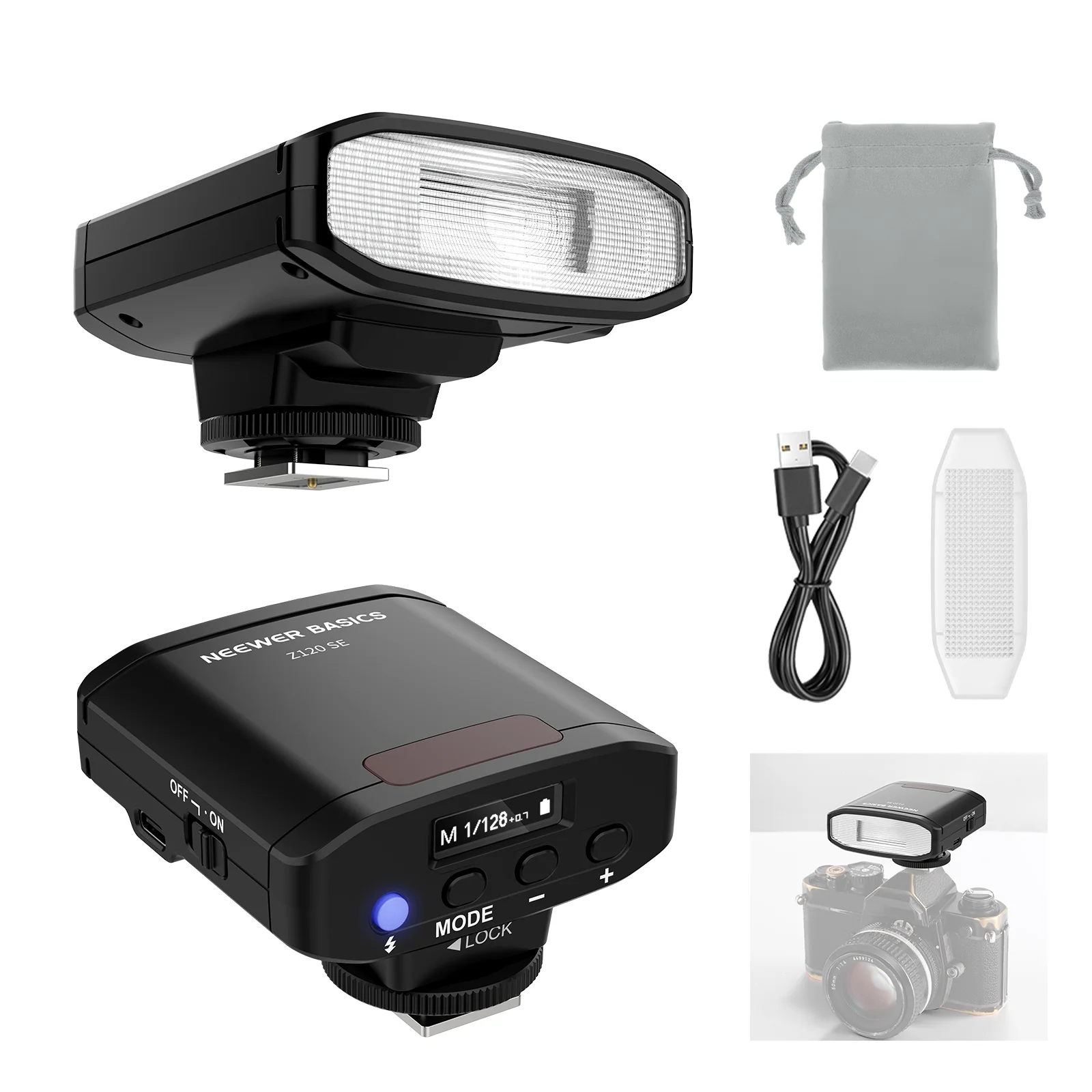 Speedlite Flash External - NEEWER BASICS Z120 SE 5600K Mini
