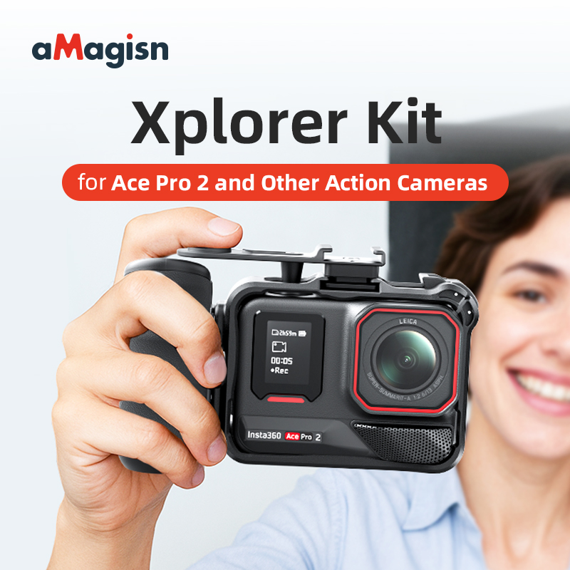 Photography Grip Insta360 X5 - Kit de Fotografía Urbana aMagisn Xplorer
