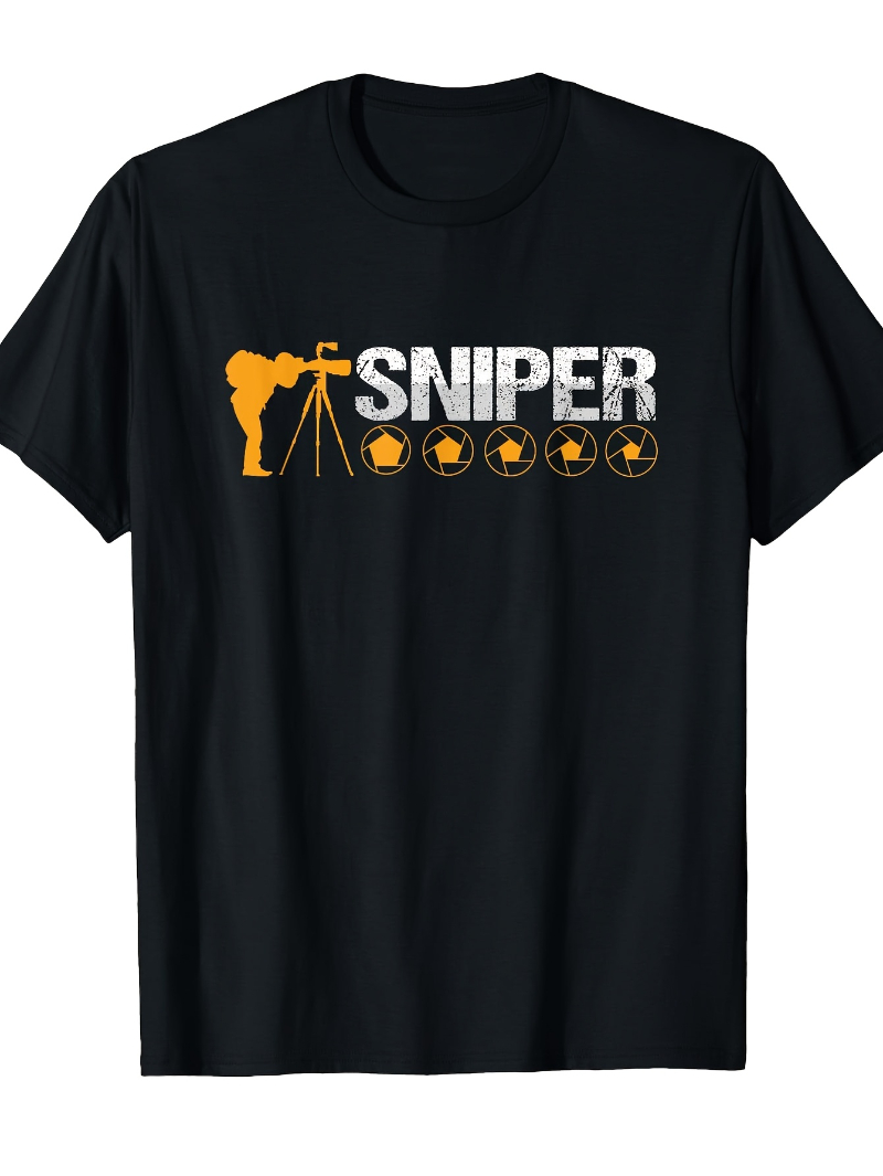 Photography Graphic Design - Camiseta gráfica para hombre con diseño