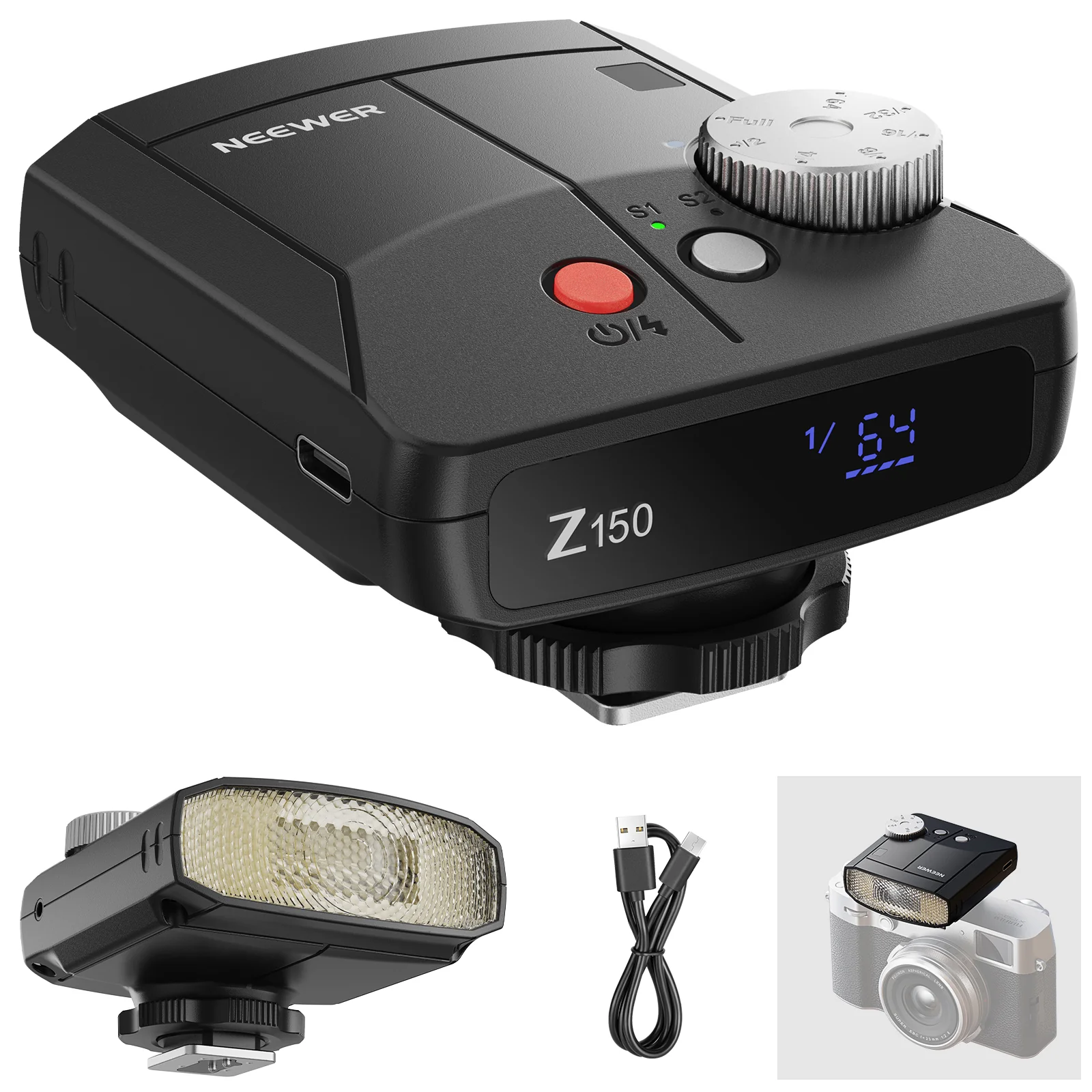 Speedlite Flash External - NEEWER Z150 Mini Flash Speedlite portátil