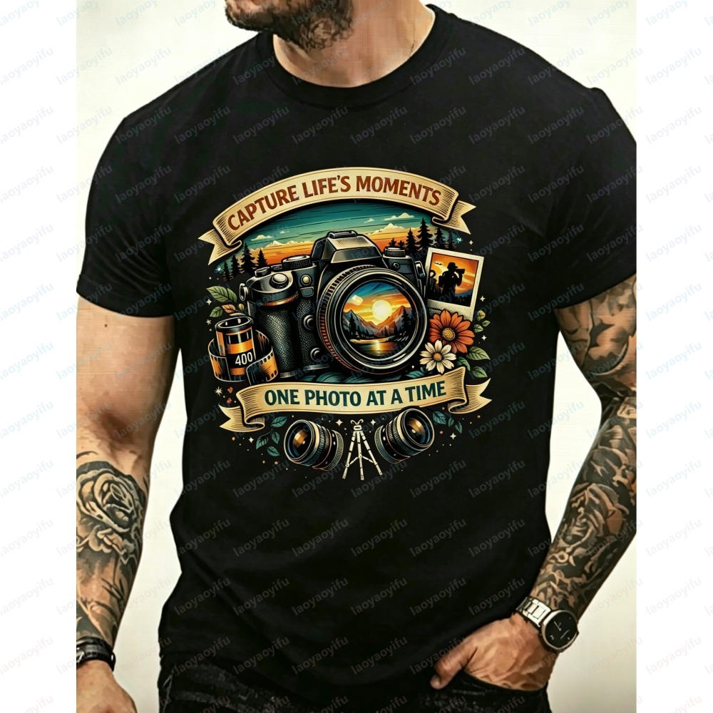 Photography Of A Man - Camiseta de manga corta a la