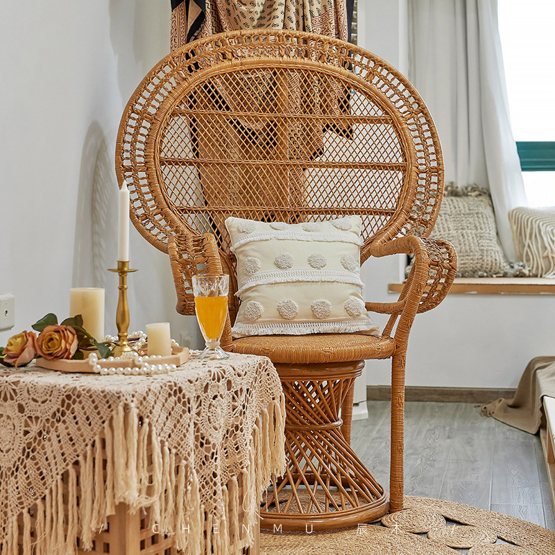 Silla de Ratán Natural Estilo  - Photography Indonesia reseña y precio