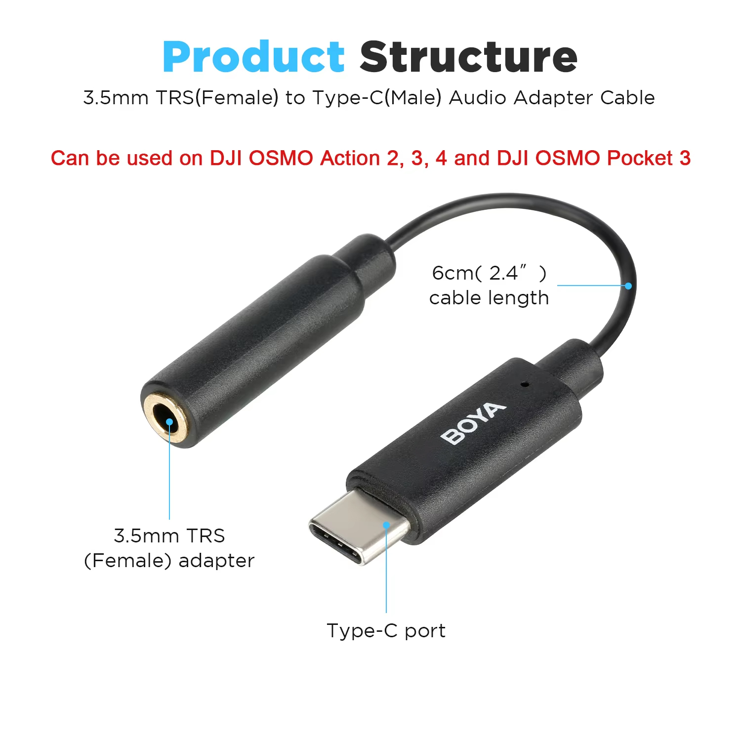 BOYA BY-K4 Convertidor adaptad - Tethering Cable Usb reseña y precio