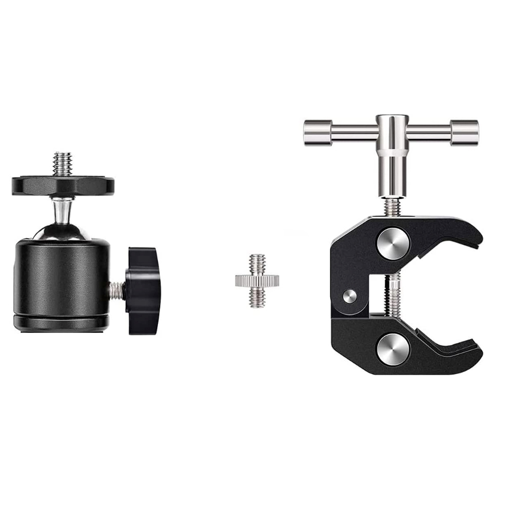 ERIKOLE Super Abrazadera con 3 - Fluid Head Tripod reseña y precio