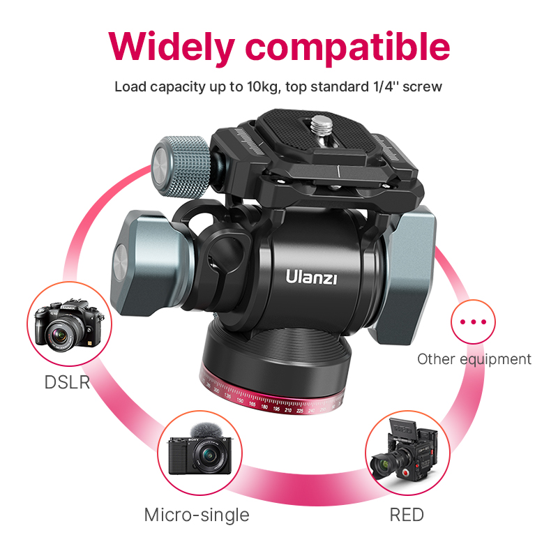 Ulanzi U-190 U190 cabezal de t - Fluid Head Tripod reseña y precio