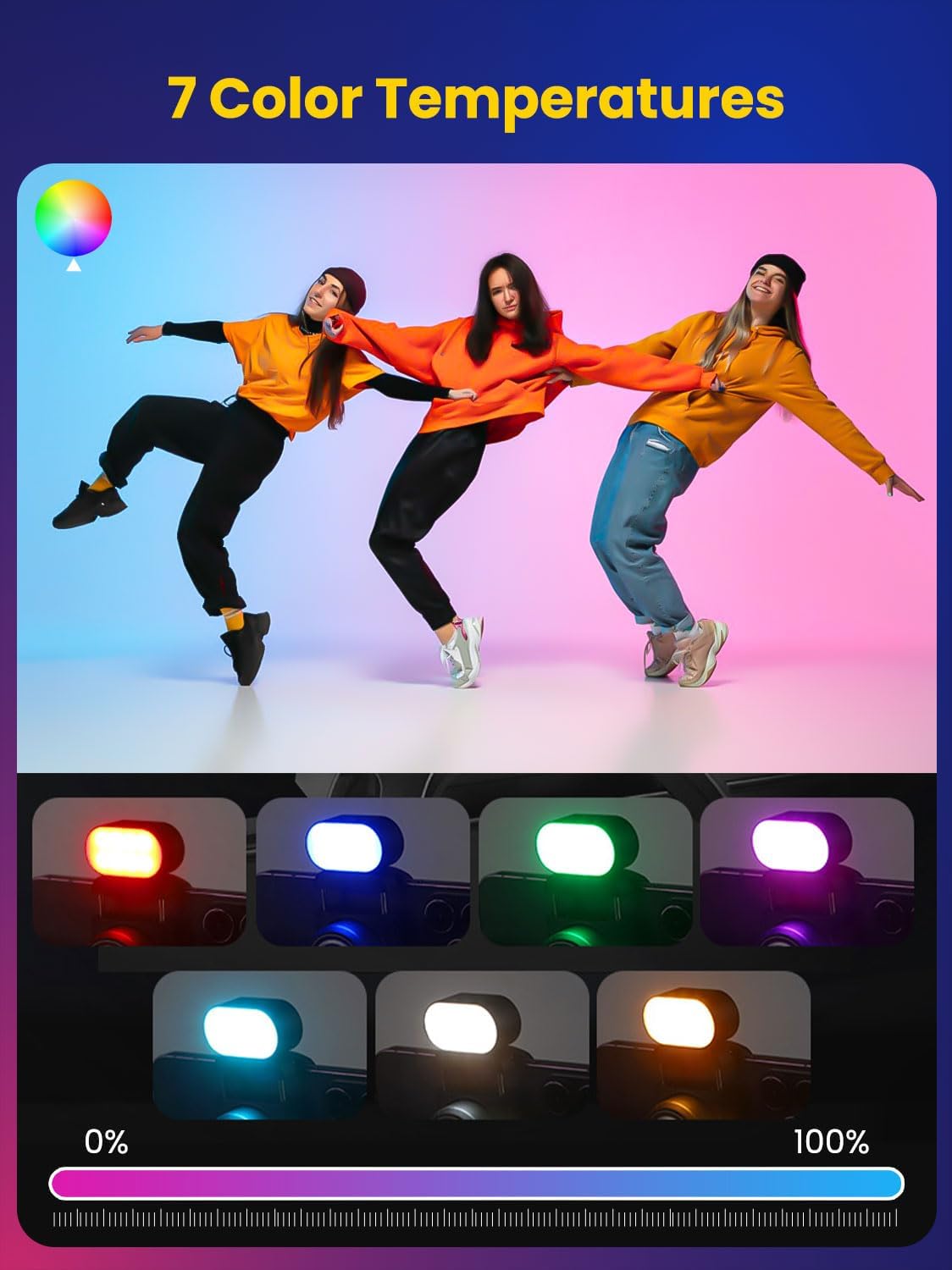 AOCHUAN Mini RGB Luz de rellen - Photography Videos Free reseña y precio