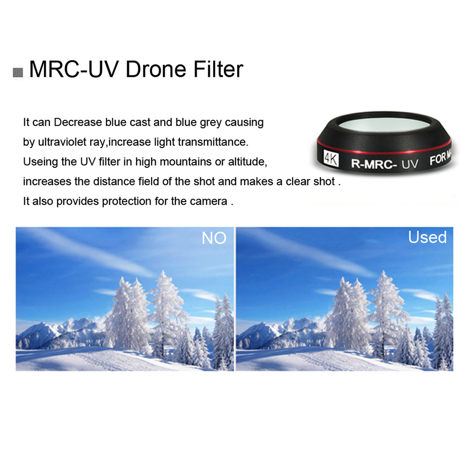 Filtro de Dron para DJI Mavic  - Nd Filter Set reseña y precio