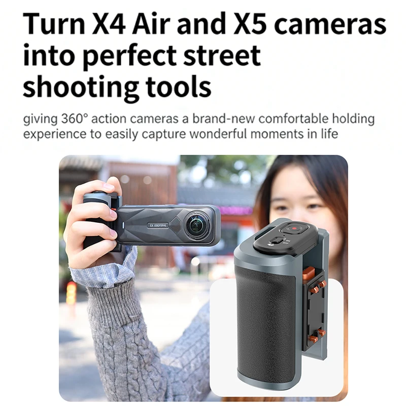 Soporte de aluminio Xplorer pa - Photography Grip Insta360 X5 reseña y precio
