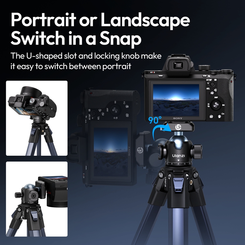 Cabezal de bola Ulanzi T100 pa - Fluid Head Tripod reseña y precio