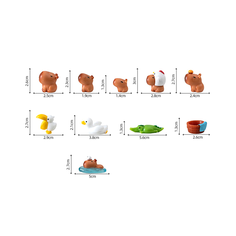 Figuras de capibara en miniatu - Photography Desk reseña y precio