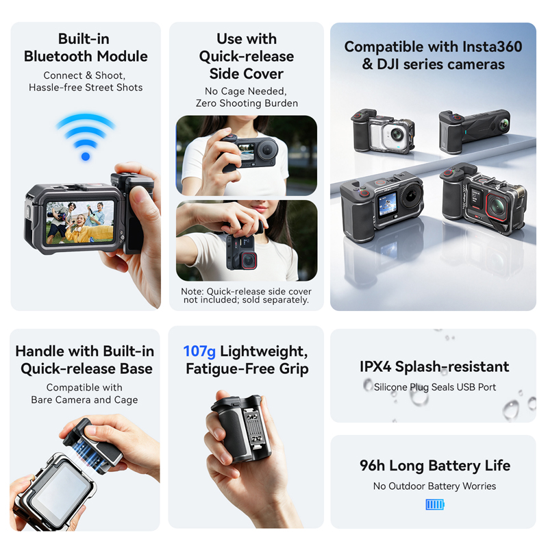 Kit de Empuñadura Bluetooth Xp - Photography Grip Insta360 X5 reseña y precio
