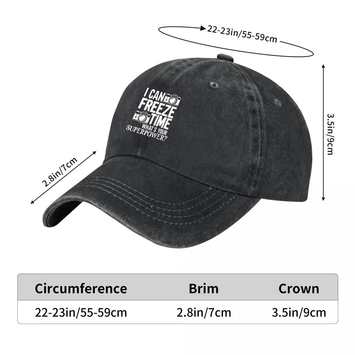 Gorra de Béisbol de Algodón La - Photography Graphic Design reseña y precio