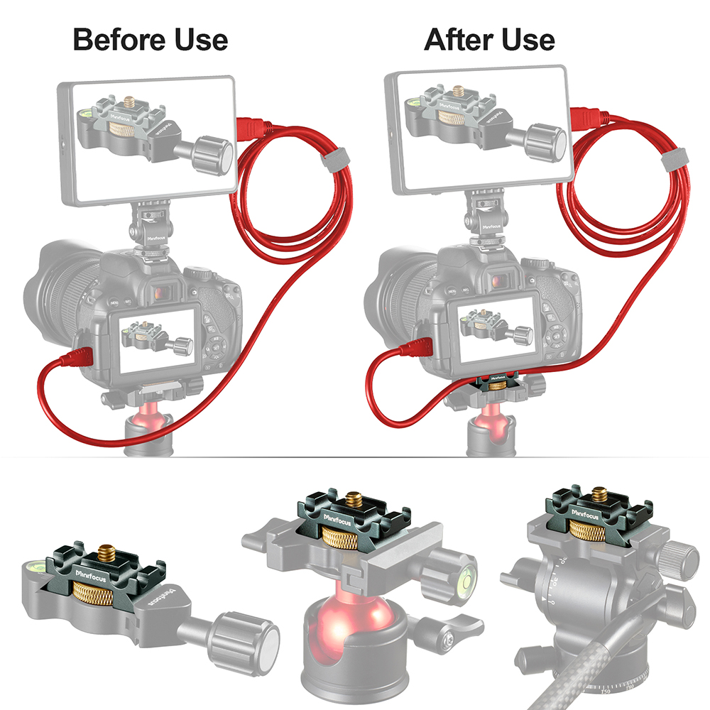 Abrazadera de Cable de cámara  - Fluid Head Tripod reseña y precio