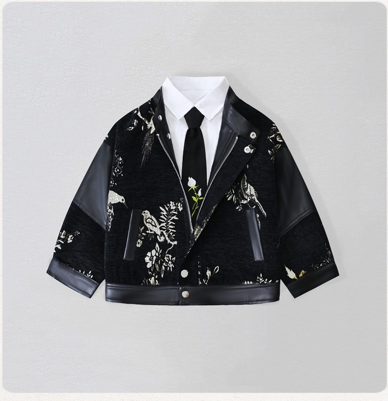 Chaqueta de cuero Pu con borda - Photography Of The Year reseña y precio