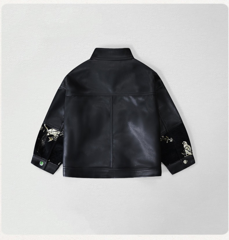 Chaqueta de cuero Pu con borda - Photography Of The Year reseña y precio