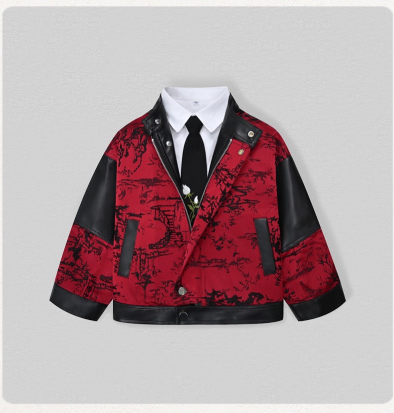 Chaqueta de cuero Pu con borda - Photography Of The Year reseña y precio