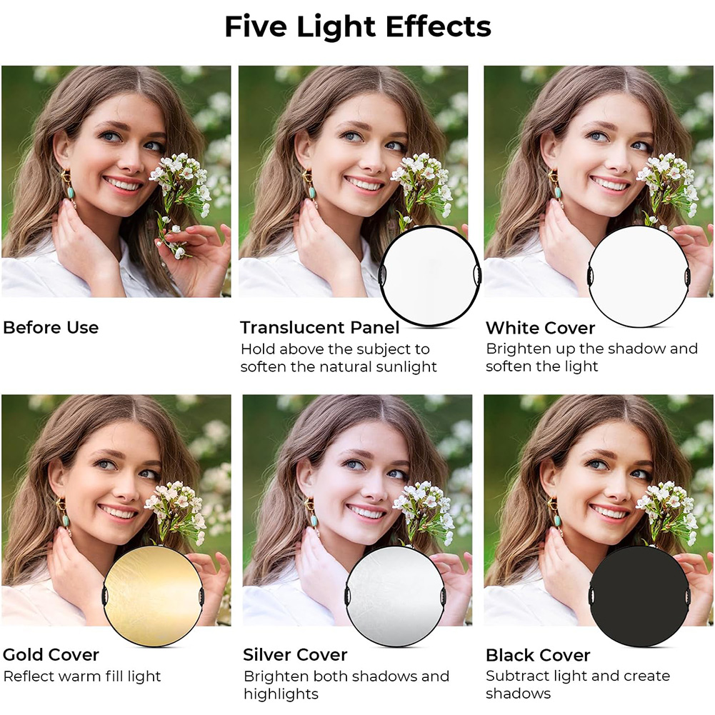 Reflector de Fotografía Plegab - Reflector 5 In 1 reseña y precio