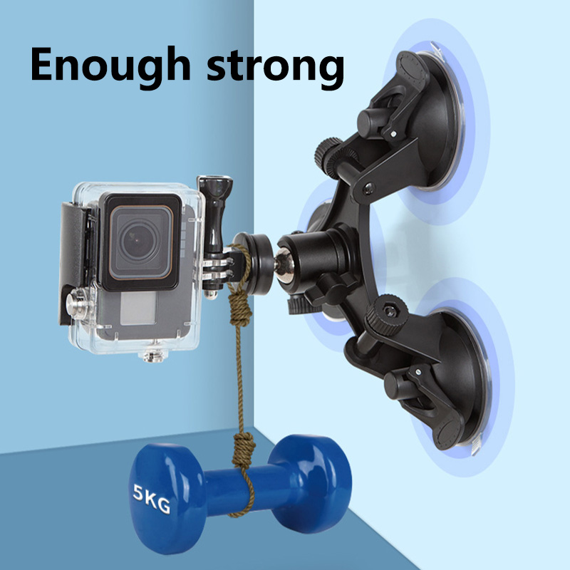 Soporte de ventosa fuerte con  - Fluid Head Tripod reseña y precio