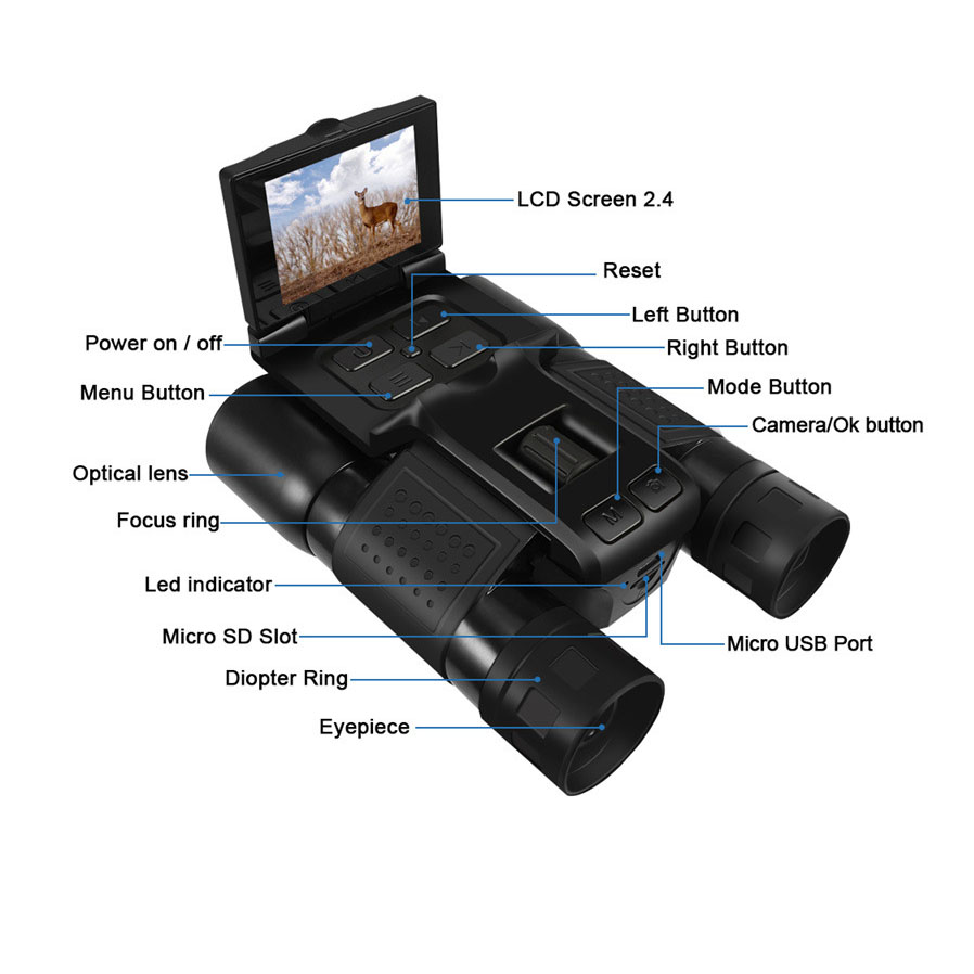 12X32 al aire libre 2,5 K foto - Photography Videos Free reseña y precio