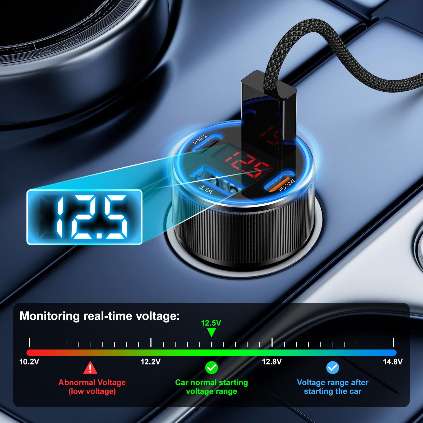 Cargador de Coche 6 en 1 con P - Tethering Cable Usb reseña y precio