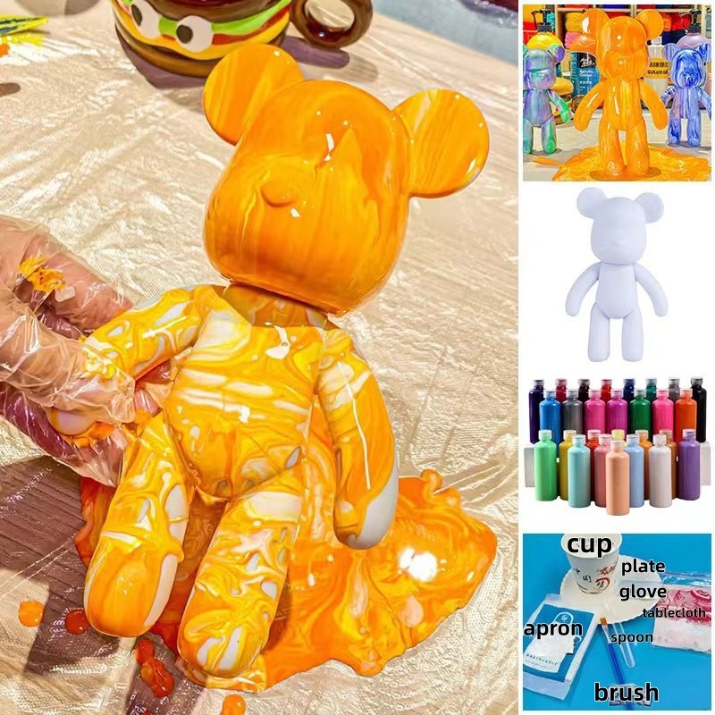 Figura de oso fluido de pintur - Photography Desk reseña y precio