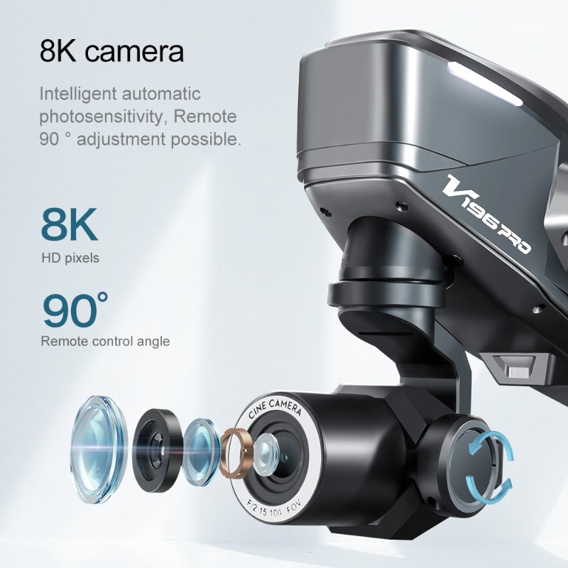 2025 V196 Dron automático para - Photography Drone reseña y precio