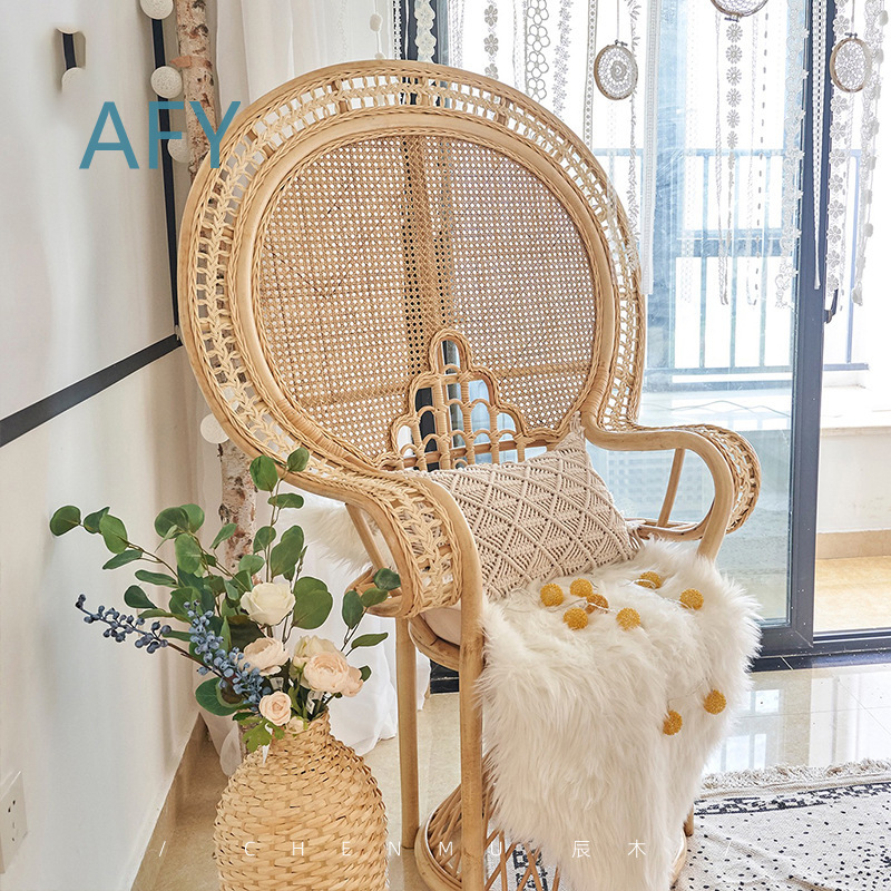 Silla de Ratán Natural Estilo  - Photography Indonesia reseña y precio