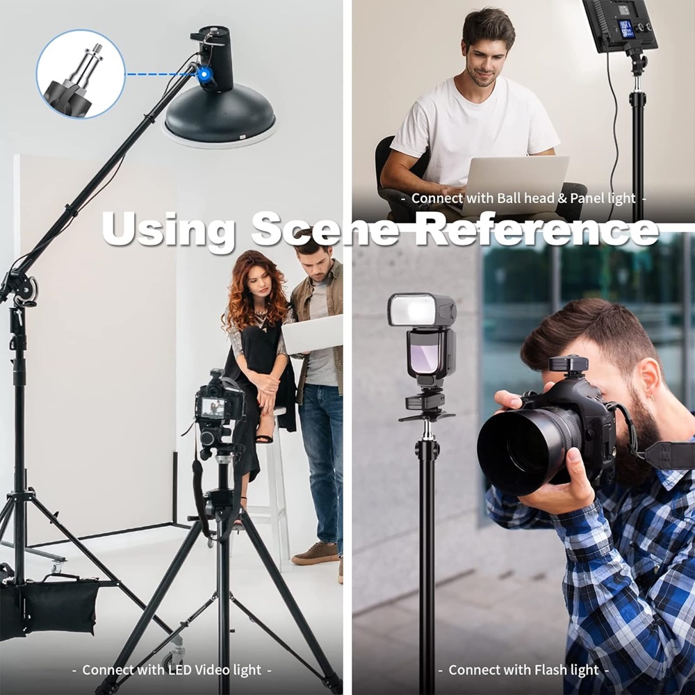 Selens 3 uds estándar 3/8 a 1/ - Fluid Head Tripod reseña y precio