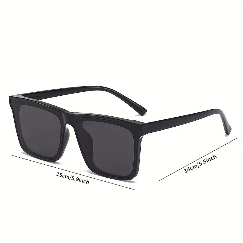 Gafas de sol cuadradas negras  - Photography Of A Man reseña y precio