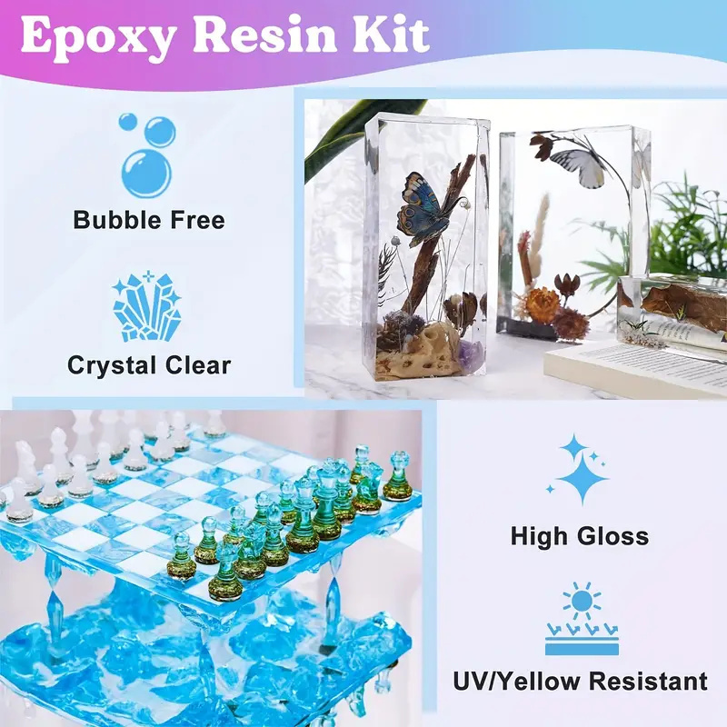 Kit de resina epoxi transparen - Photography Desk reseña y precio
